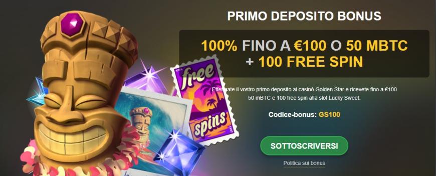 Bonus di Golden Star Casino